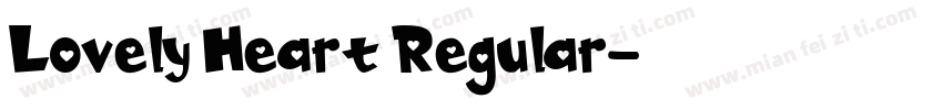 Lovely Heart Regular字体转换